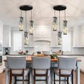 Cylinder Gold Crystal Modern Pendant Light - Clowas